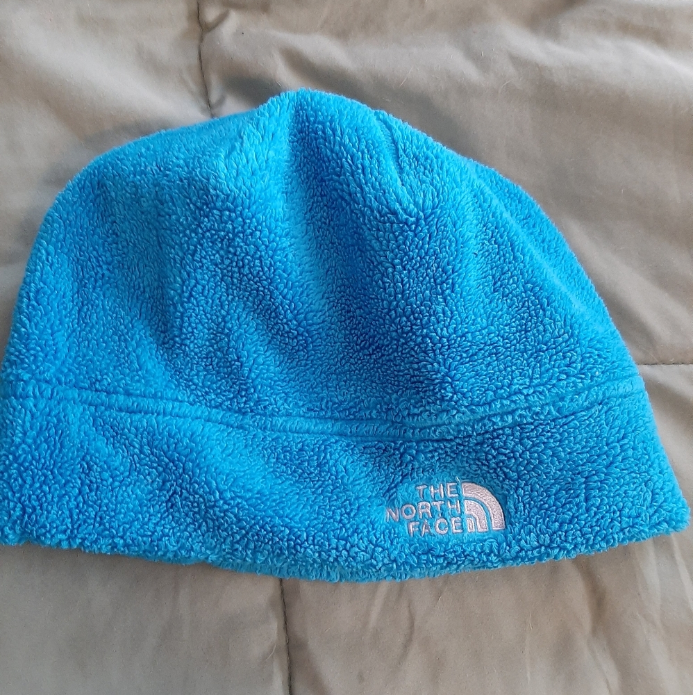 North face blue beanie